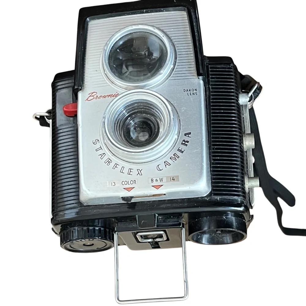 Vintage Kodak Brownie Starflex TLR Camera Dakon Lens 1950s 1960s